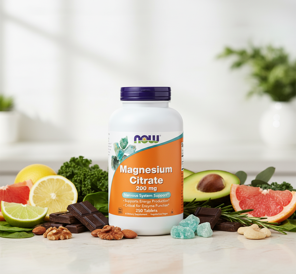 NOW Foods Magnesium Citrate | Nervous System Support