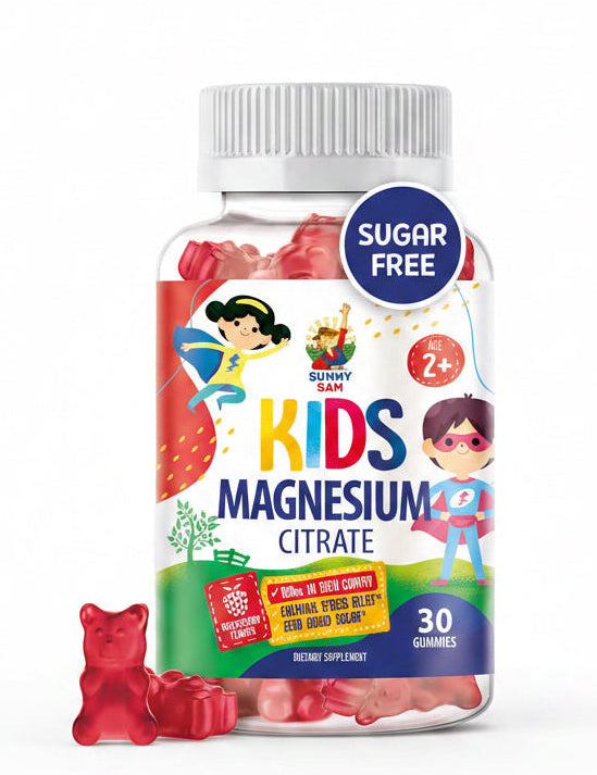 Magnesium Gummies for Kids & Adults - 100Mg - Calm Magnesium Chews - Magnesium C