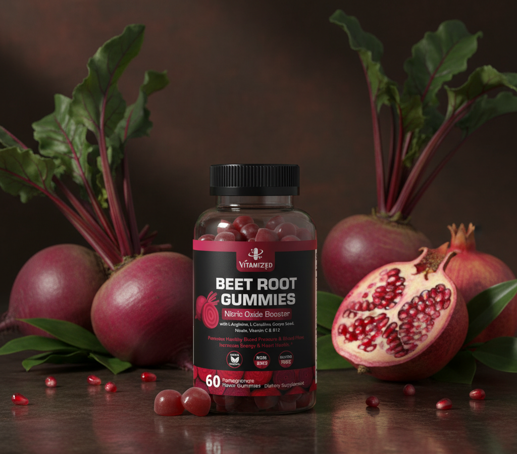 VITAMIZED Beetroot Gummies - Nitric Oxide Supplement