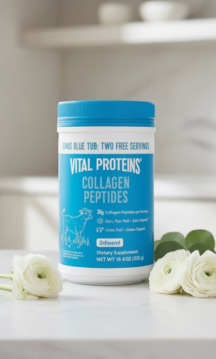 Collagen Peptides Powder - Supports Hair, Nail, Skin, Joint Health, Unflavored, Zero Sugar, 11.4Oz