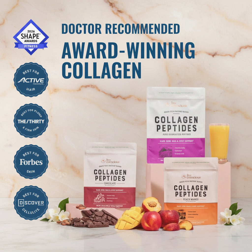 Collagen Peptides Powder - Naturally-Sourced Hydrolyzed Collagen Powder - Hair, Skin, Nail, and Joint Support - Type I & III Grass-Fed Collagen Supplements for Women and Men - 16Oz